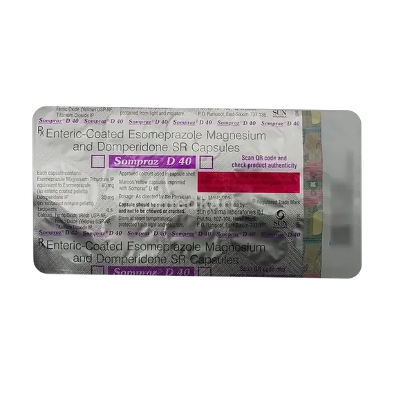 sompraz d 40mg capsule 15's